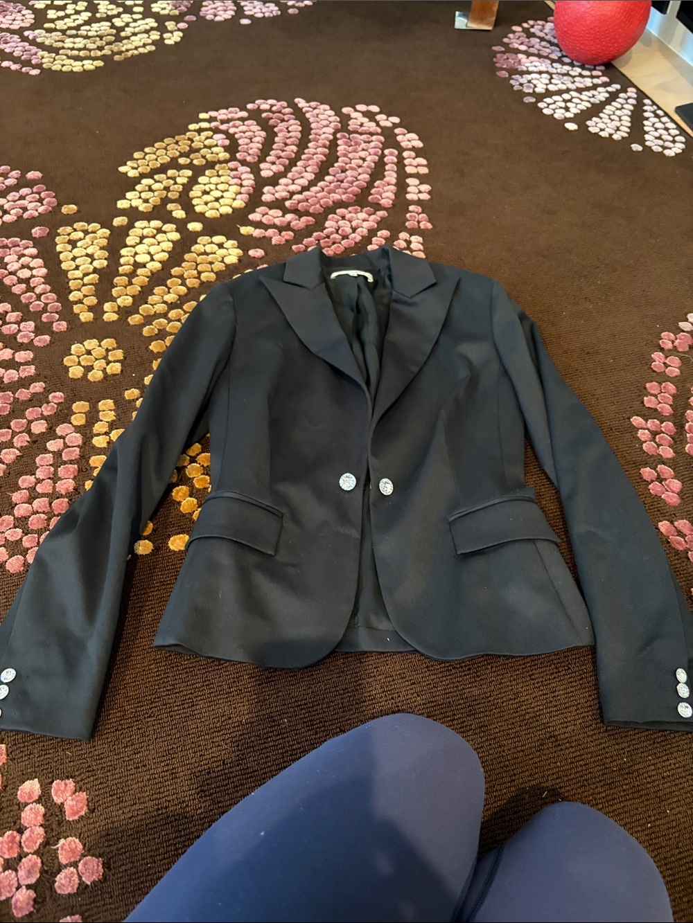 Women's Black Two-Button Tailored Blazer